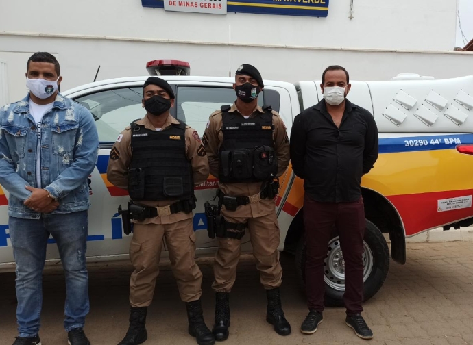 Presidente da Câmara e vice-prefeito de Mata Verde recepcionam os novos policiais da cidade